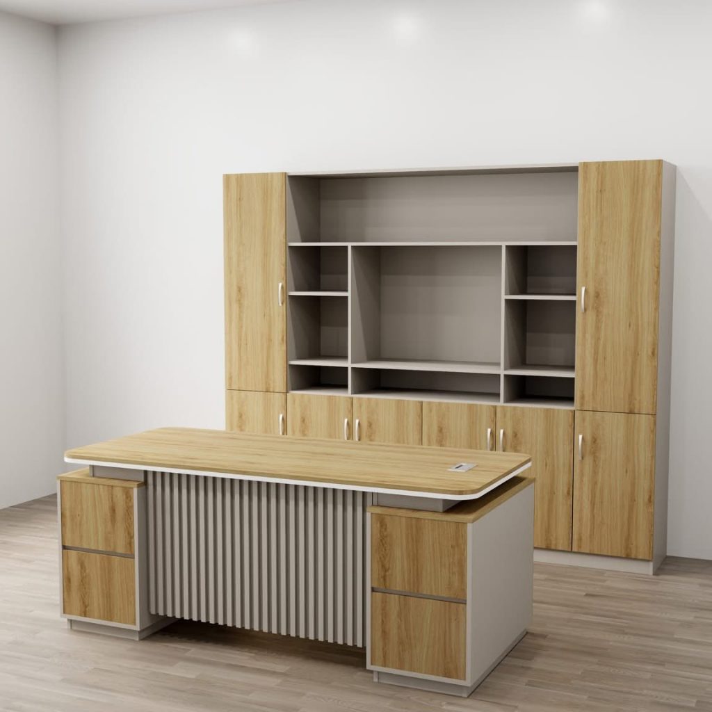 Bàn giám đốc cao cấp phối lam gỗ sang trọng