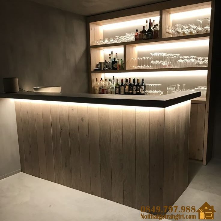 Quầy bar quầy rượu hiện đại