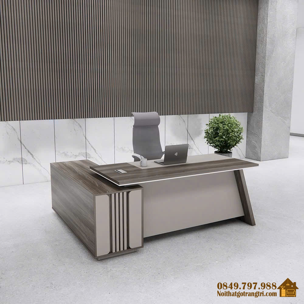 Bàn giám đốc hiện đại phối màu