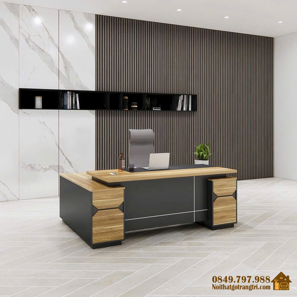 Bàn giám đốc 2m góc L 1m2