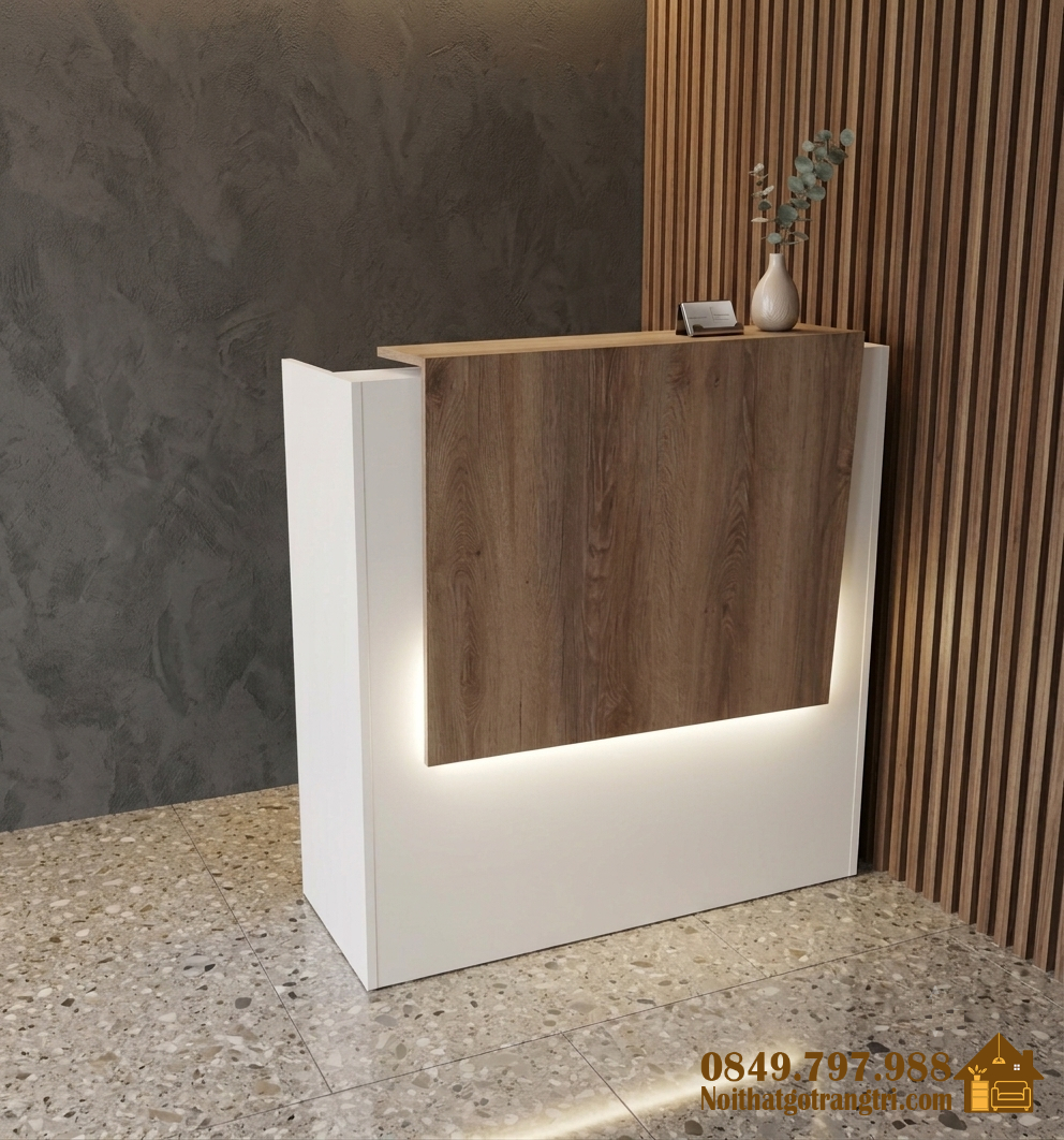 Quầy thu ngân gỗ mdf giá rẻ